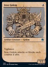 【Foil】(348)■ショーケース■《アイアン・ゴーレム/Iron Golem》[AFR-BF] 茶U