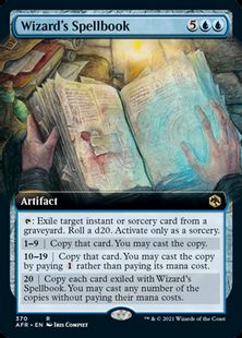 【Foil】(370)■拡張アート■《ウィザードの呪文書/Wizard's Spellbook》[AFR-BF] 青R