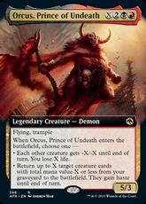 【Foil】(388)■拡張アート■《不死のプリンス、オルクス/Orcus, Prince of Undeath》[AFR-BF] 金R