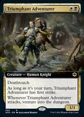 【Foil】(390)■拡張アート■《勝利した冒険者/Triumphant Adventurer》[AFR-BF] 金R