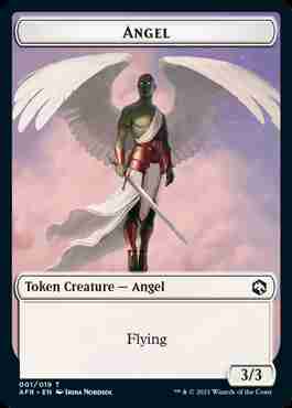 【Foil】(001)《天使トークン/Angel token》[AFR] 白