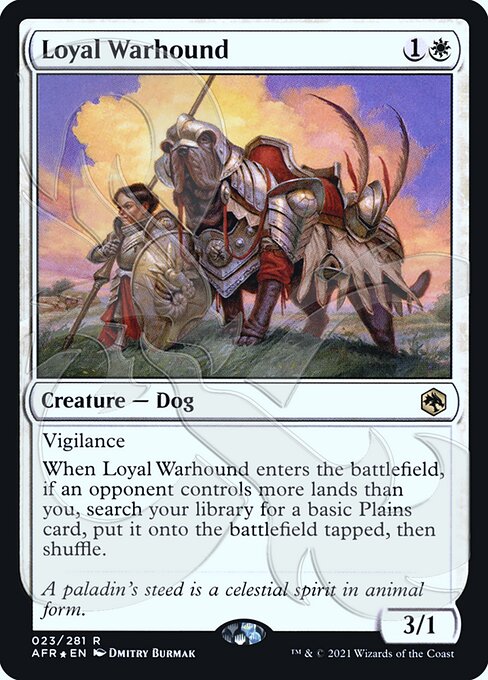 【Foil】(023)■アンパサンド■《忠実な軍用犬/Loyal Warhound》[アンパサンド・カード] 白R