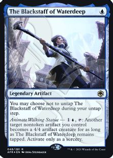 【Foil】(048)■アンパサンド■《ウォーターディープの黒杖/The Blackstaff of Waterdeep》[アンパサンド・カード] 青R