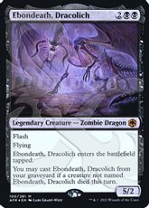 【Foil】(100)■アンパサンド■《ドラコリッチ、エボンデス/Ebondeath, Dracolich》[アンパサンド・カード] 黒R