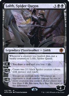 Foil】(112)□アンパサンド□《蜘蛛の女王、ロルス/Lolth, Spider 