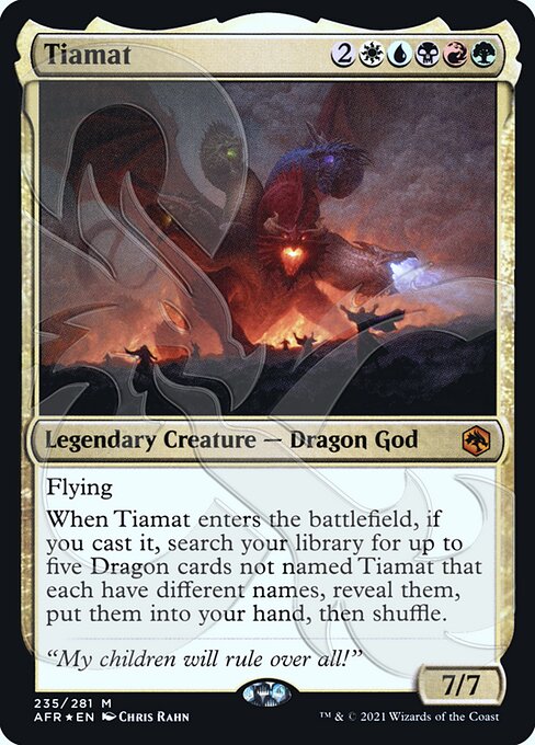 Foil】(235)《ティアマト/Tiamat》[AFR] 金R | 日本最大級 MTG通販 