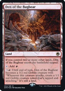 【Foil】(254)■アンパサンド■《バグベアの居住地/Den of the Bugbear》[アンパサンド・カード] 土地R
