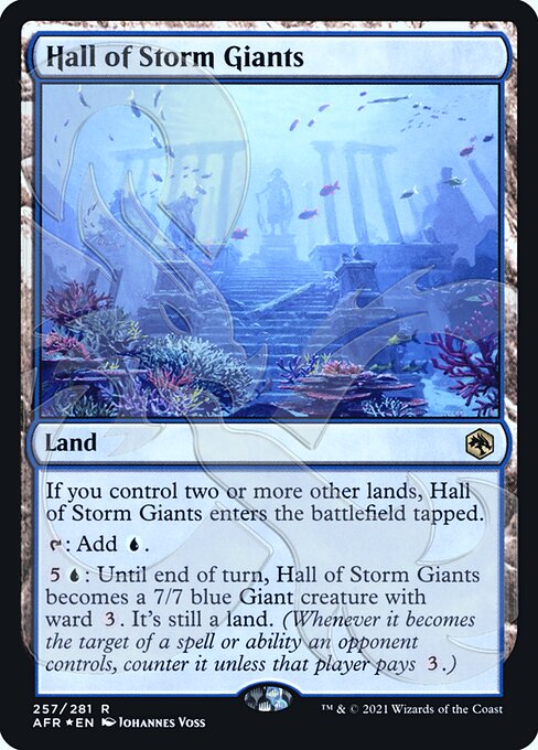 【Foil】(257)■アンパサンド■《ストーム・ジャイアントの聖堂/Hall of Storm Giants》[アンパサンド・カード] 土地R