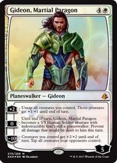 【Foil】《武芸の模範、ギデオン/Gideon, Martial Paragon》[AKH] 白R