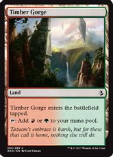 《森林の地溝/Timber Gorge》[AKH] 土地C