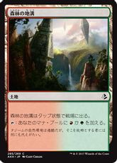 《森林の地溝/Timber Gorge》[AKH] 土地C