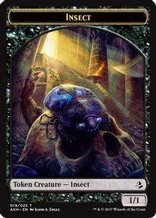 (019)《昆虫トークン/Insect Token》[AKH] 黒