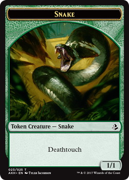 《蛇トークン》[AKH] 緑