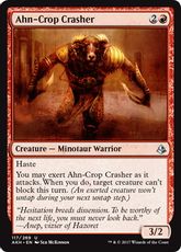 【Foil】《アン一門の壊し屋/Ahn-Crop Crasher》[AKH] 赤U