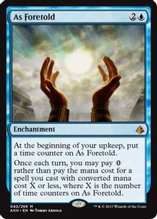 【Foil】《予言により/As Foretold》[AKH] 青R