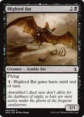 【Foil】《枯死コウモリ/Blighted Bat》[AKH] 黒C