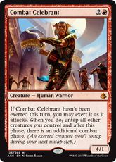 【Foil】■プレリリース■《戦闘の祝賀者/Combat Celebrant》[AKH-PRE] 赤R