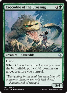 《横断地のクロコダイル/Crocodile of the Crossing》[AKH] 緑U