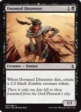 【Foil】《悪運尽きた造反者/Doomed Dissenter》[AKH] 黒C