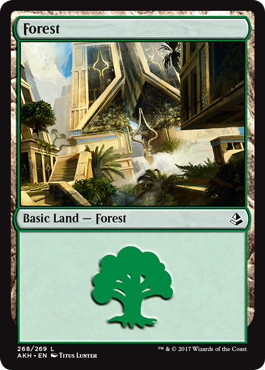 【Foil】(268)《森/Forest》[AKH] 土地