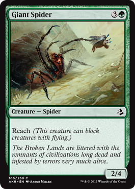 《大蜘蛛/Giant Spider》[AKH] 緑C