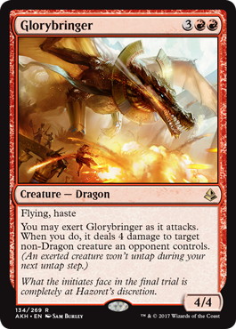 Foil】《栄光をもたらすもの/Glorybringer》[AKH] 赤R | 日本最大級 