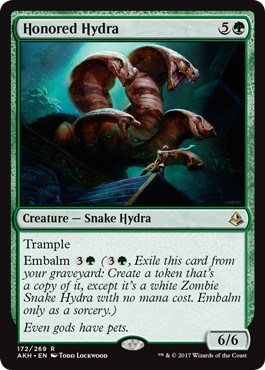 【Foil】《名誉あるハイドラ/Honored Hydra》[AKH] 緑R