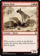 【Foil】《ハイエナの群れ/Hyena Pack》[AKH] 赤C