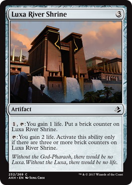 《ルクサ川の祭殿/Luxa River Shrine》[AKH] 茶C