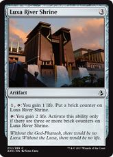 【Foil】《ルクサ川の祭殿/Luxa River Shrine》[AKH] 茶C