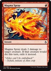 【Foil】《マグマのしぶき/Magma Spray》[AKH] 赤C