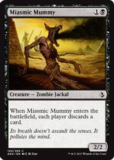 《瘴気ミイラ/Miasmic Mummy》[AKH] 黒C