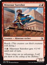 《ミノタウルスの名射手/Minotaur Sureshot》[AKH] 赤C