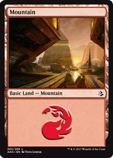 【Foil】(265)《山/Mountain》[AKH] 土地