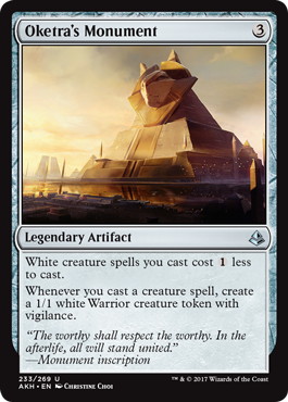 【Foil】《オケチラの碑/Oketra's Monument》[AKH] 茶U