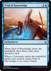 【Foil】《知識の試練/Trial of Knowledge》[AKH] 青U