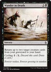 【Foil】《死後の放浪/Wander in Death》[AKH] 黒C