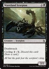 《不毛地の蠍/Wasteland Scorpion》[AKH] 黒C