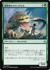 《横断地のクロコダイル/Crocodile of the Crossing》[AKH] 緑U