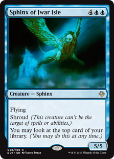 《ジュワー島のスフィンクス/Sphinx of Jwar Isle》[E01] 青R