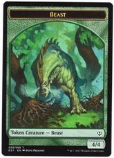 (005/001)《ビースト+兵士トークン/Beast+Soldier Token》[E01] 緑/白 