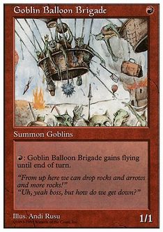 《ゴブリン気球部隊/Goblin Balloon Brigade》[ATH] 赤U