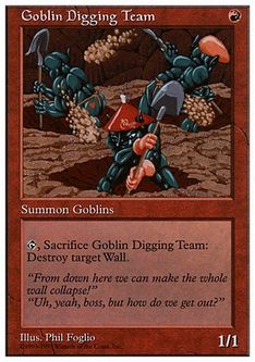 《ゴブリン穴掘り部隊/Goblin Digging Team》[ATH] 赤C