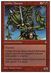 《ゴブリンの突然変異/Goblin Mutant》[ATH] 赤U