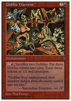 《ゴブリンの巣穴/Goblin Warrens》[ATH] 赤R