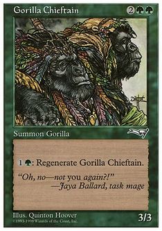 《ゴリラの酋長/Gorilla Chieftain》[ATH] 緑C