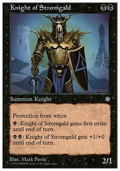 《ストロームガルドの騎士/Knight of Stromgald》[ATH] 黒U