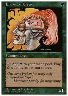 《ラノワールのエルフ/Llanowar Elves》[ATH] 緑C