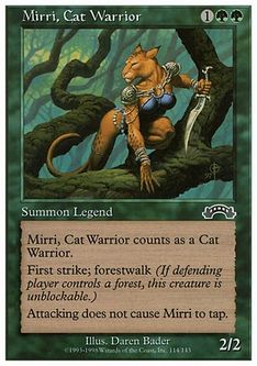 《猫族の戦士ミリー/Mirri, Cat Warrior》[ATH] 緑R
