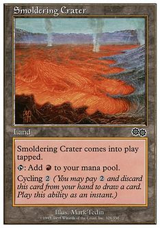 《薄煙の火口/Smoldering Crater》[ATH] 土地C